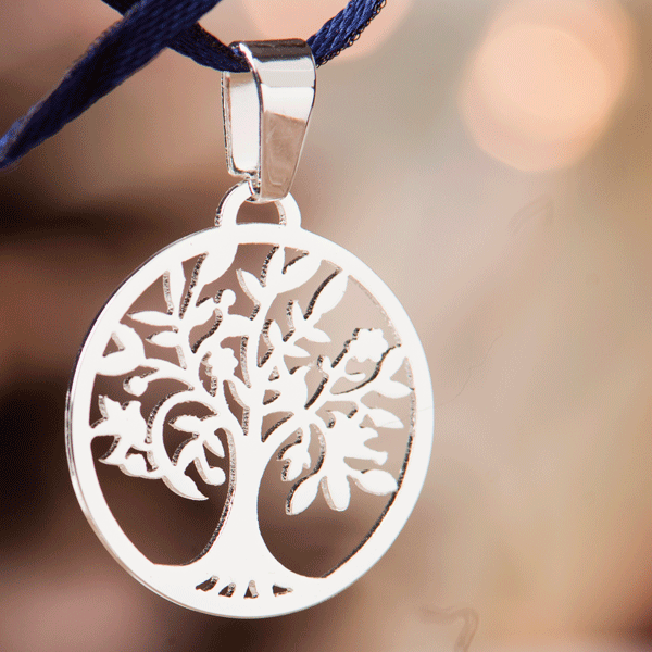 Silberanhänger 25mm »Baum des Lebens«