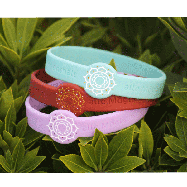 Mindlet-Armband »Lotusblüte«, Dunkelrot