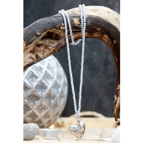Kristall-Perlenkette »Herz«, L ca. 90 cm