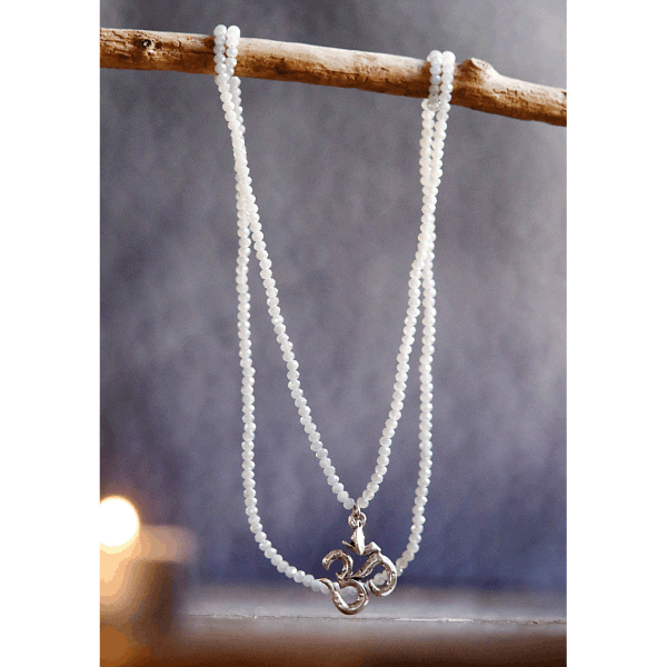 Kristall-Perlenkette »OM«, L ca. 90 cm