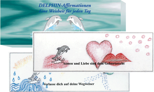 Delphin-Affirmationen, 96 Karten