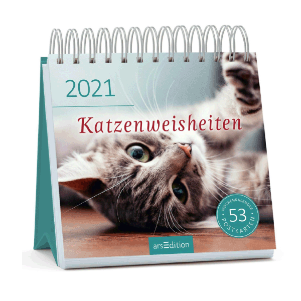 Katzenweisheiten, Postkartenkalender 2021