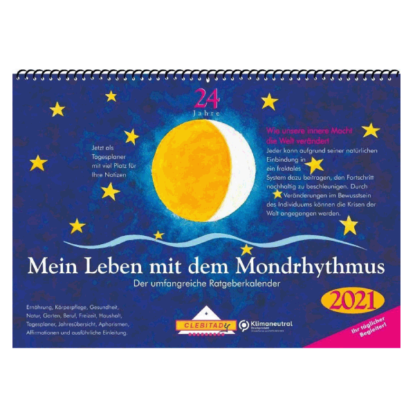 Wandkalender »Mein Leben mit dem Mondrhythmus« 2021